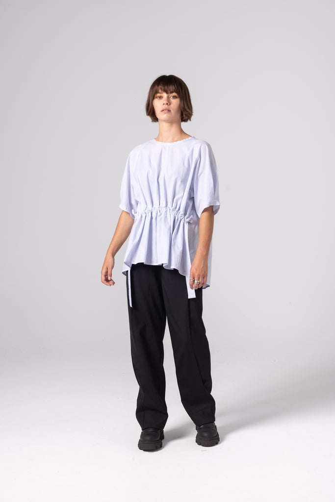 Rose Tee | Sky Stripe