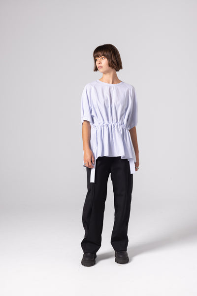 Rose Tee | Sky Stripe
