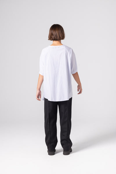 Rose Tee | Sky Stripe