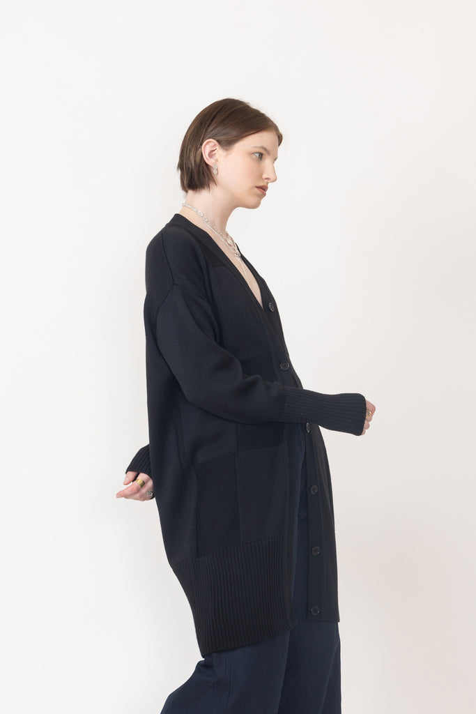 Lithium Long Cardi | Black