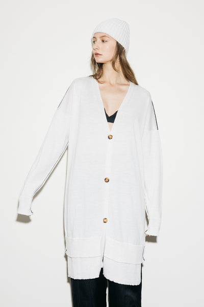 Fine Line Cardi | Oatmeal