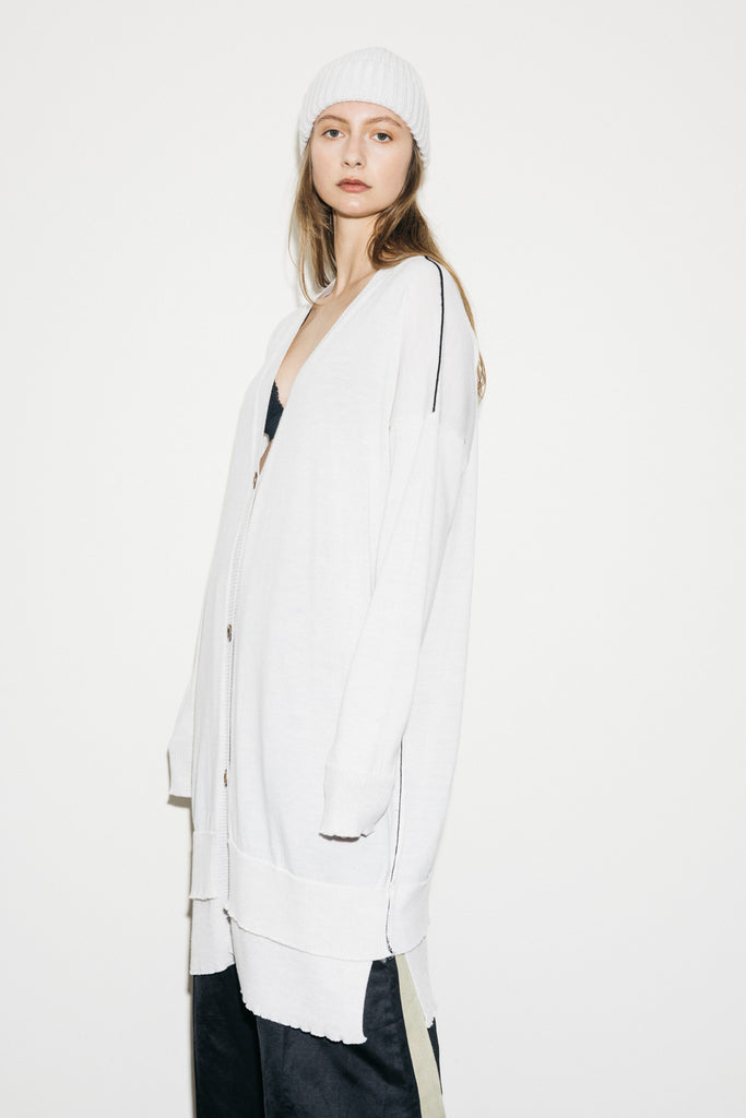 Fine Line Cardi | Oatmeal