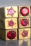 Severed Crown Ring | Ruby/Pink Tormaline