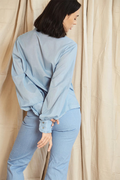 Long Celebration Shirt | Sky Blue
