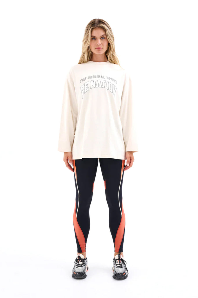 Side Out LS Top | Pearled Ivory