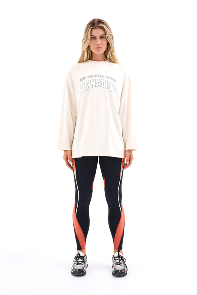 Side Out LS Top | Pearled Ivory