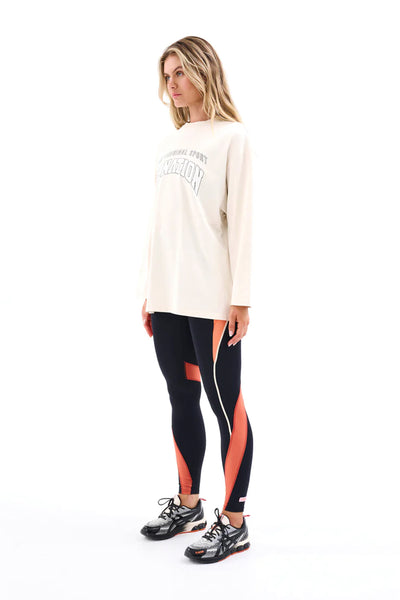 Side Out LS Top | Pearled Ivory