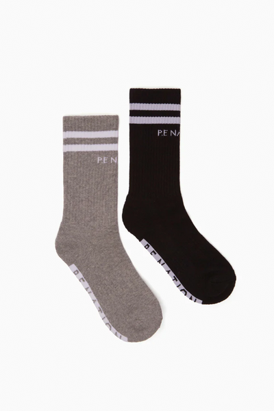 Marathon Crew Sock Pack | Black & Grey