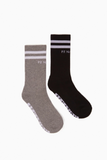 Marathon Crew Sock Pack | Black & Grey