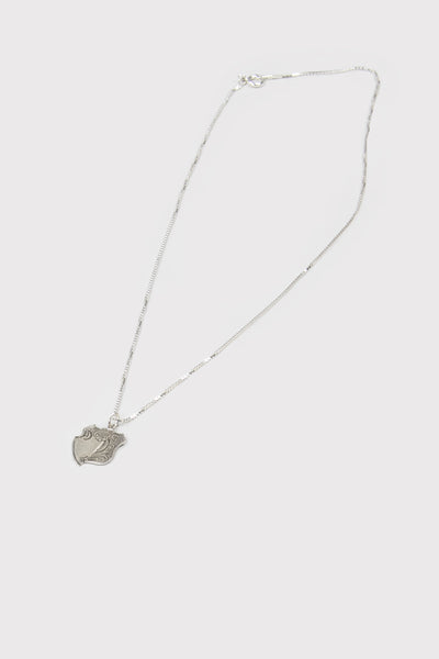 Broken Medal Necklace- Silver - Company Store