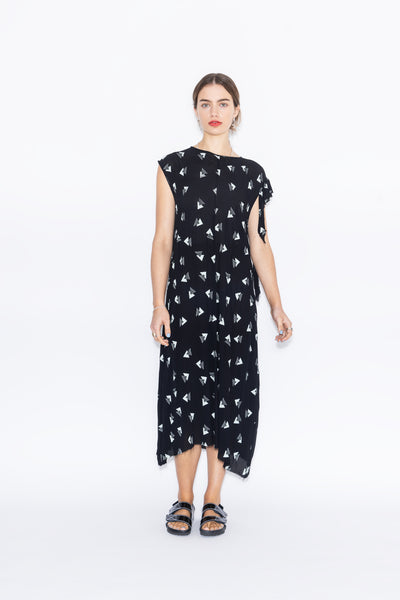 Cabana Dress | Rio Print Black/Mint