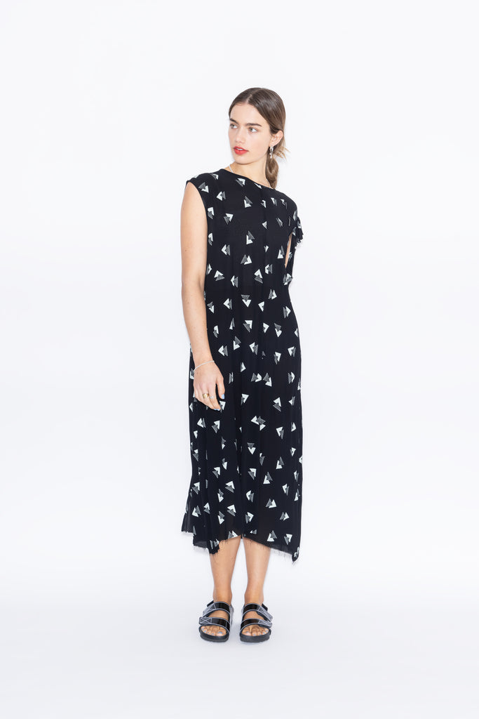 Cabana Dress | Rio Print Black/Mint