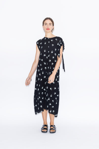 Cabana Dress | Rio Print Black/Mint