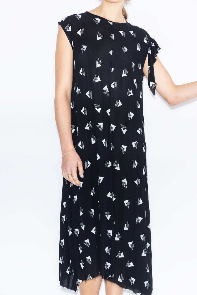 Cabana Dress | Rio Print Black/Mint