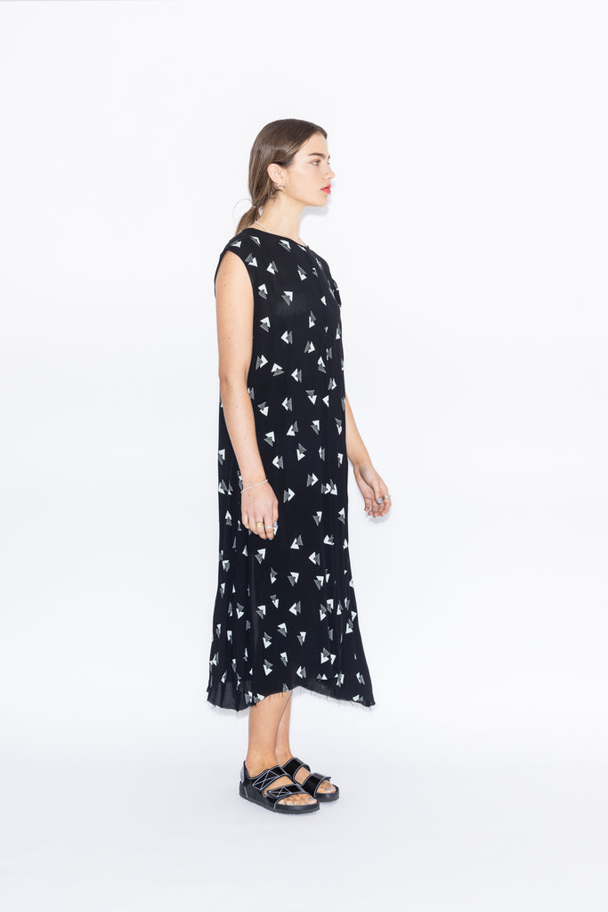 Cabana Dress | Rio Print Black/Mint