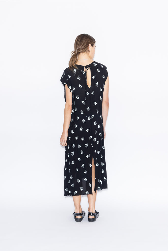 Cabana Dress | Rio Print Black/Mint