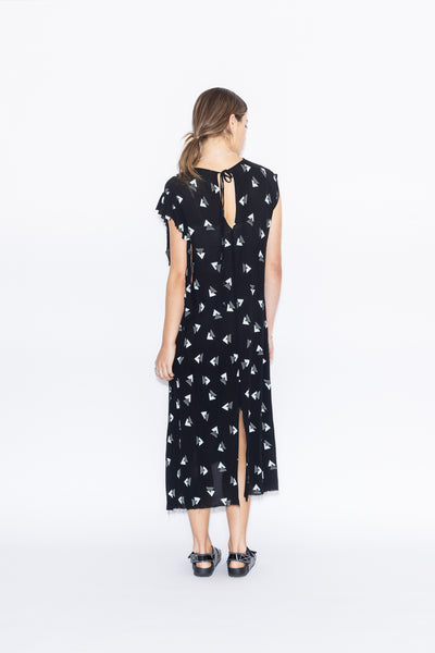 Cabana Dress | Rio Print Black/Mint