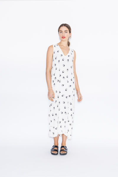 Dancing Slip | Rio Print Ivory/Charcoal