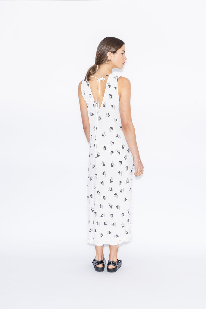 Dancing Slip | Rio Print Ivory/Charcoal
