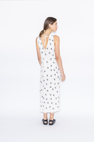Dancing Slip | Rio Print Ivory/Charcoal