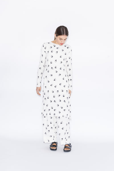 Dreams Dress | Rio Print Ivory/Charcoal