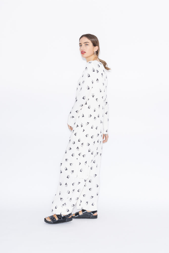 Dreams Dress | Rio Print Ivory/Charcoal