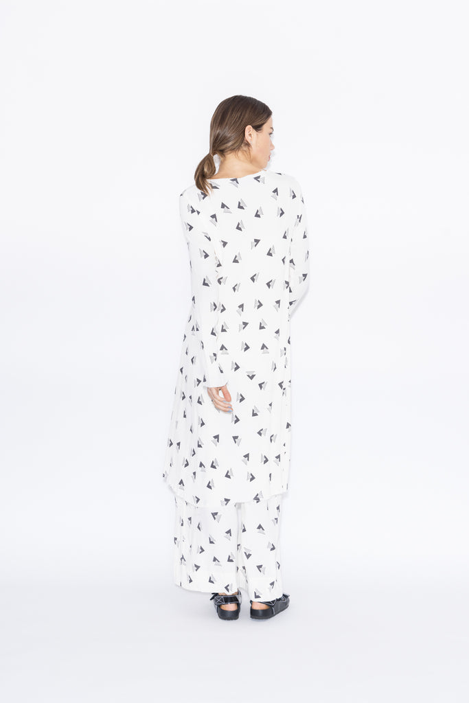 Dreams Dress | Rio Print Ivory/Charcoal
