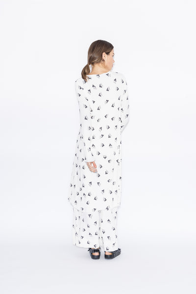 Dreams Dress | Rio Print Ivory/Charcoal