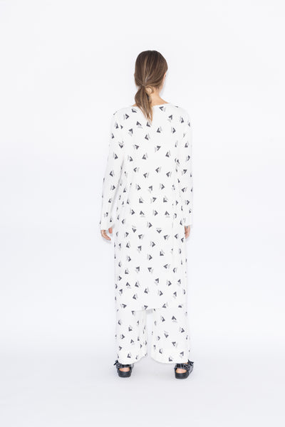 Dreams Dress | Rio Print Ivory/Charcoal