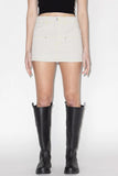 Flatliner Miniskirt | Chalk