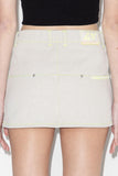 Flatliner Miniskirt | Chalk