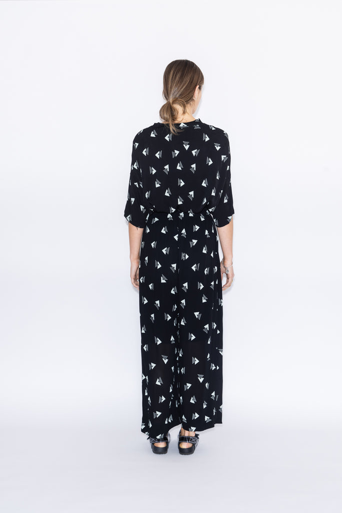 Forget Pant | Rio Print Black/Mint