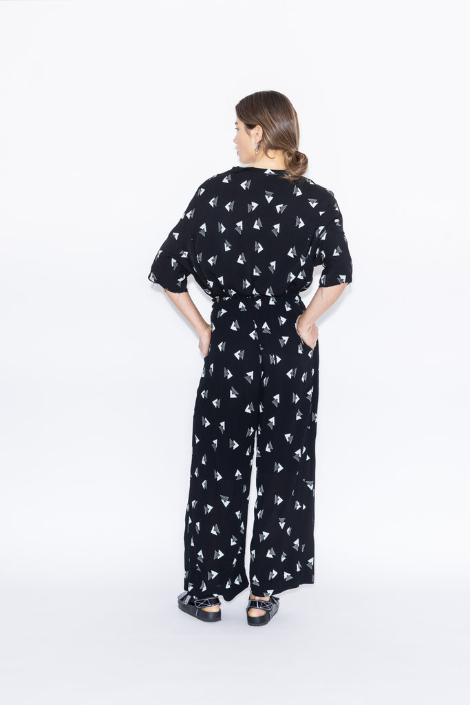 Forget Pant | Rio Print Black/Mint
