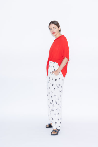 Forget Pant | Rio Print Ivory/Charcoal