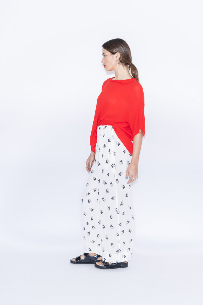 Forget Pant | Rio Print Ivory/Charcoal