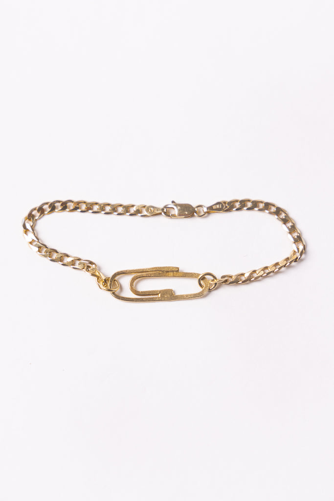Paperclip Bracelet | Gold