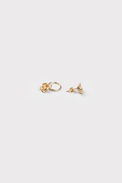 Rose Bud Earrings | Gold